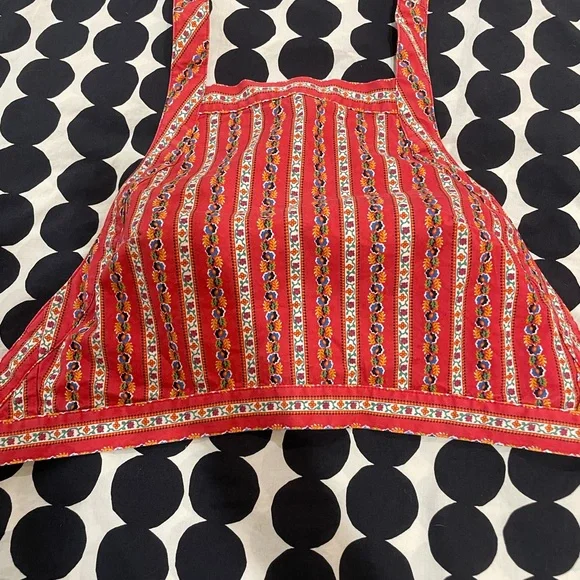 Urban Outfitters UO Brooke Apron Crossback Crop Top, Size Medium - Picture 1 of 9